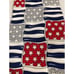 American Pop Albert Nipon USA Patriotic Red White Blue Checks Classic Neck Tie