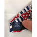 American Pop Albert Nipon USA Patriotic Red White Blue Checks Classic Neck Tie