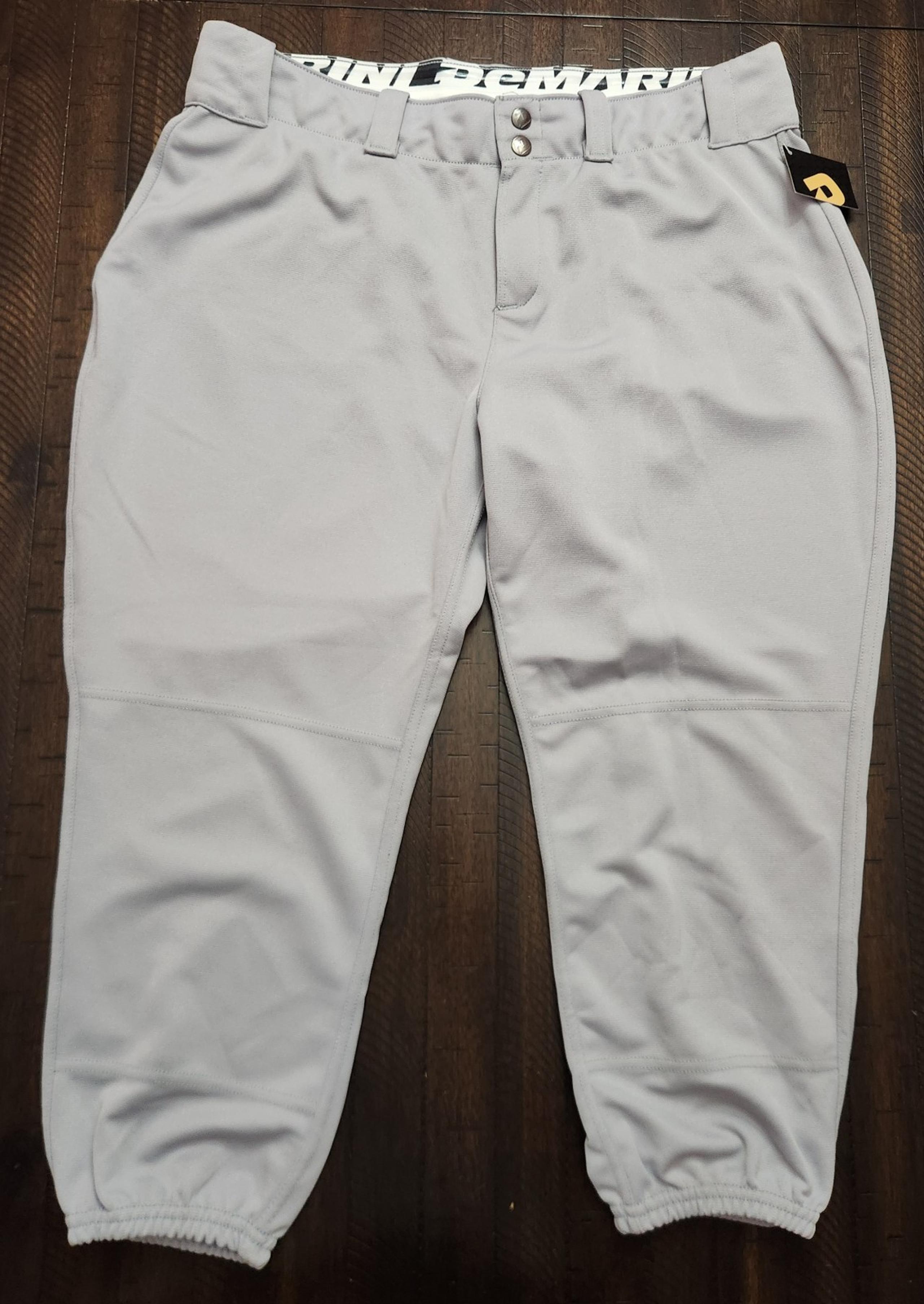 NWT Demarini Baseball Knicker Pants Mens XL Gray.  New with tags. Measurements i