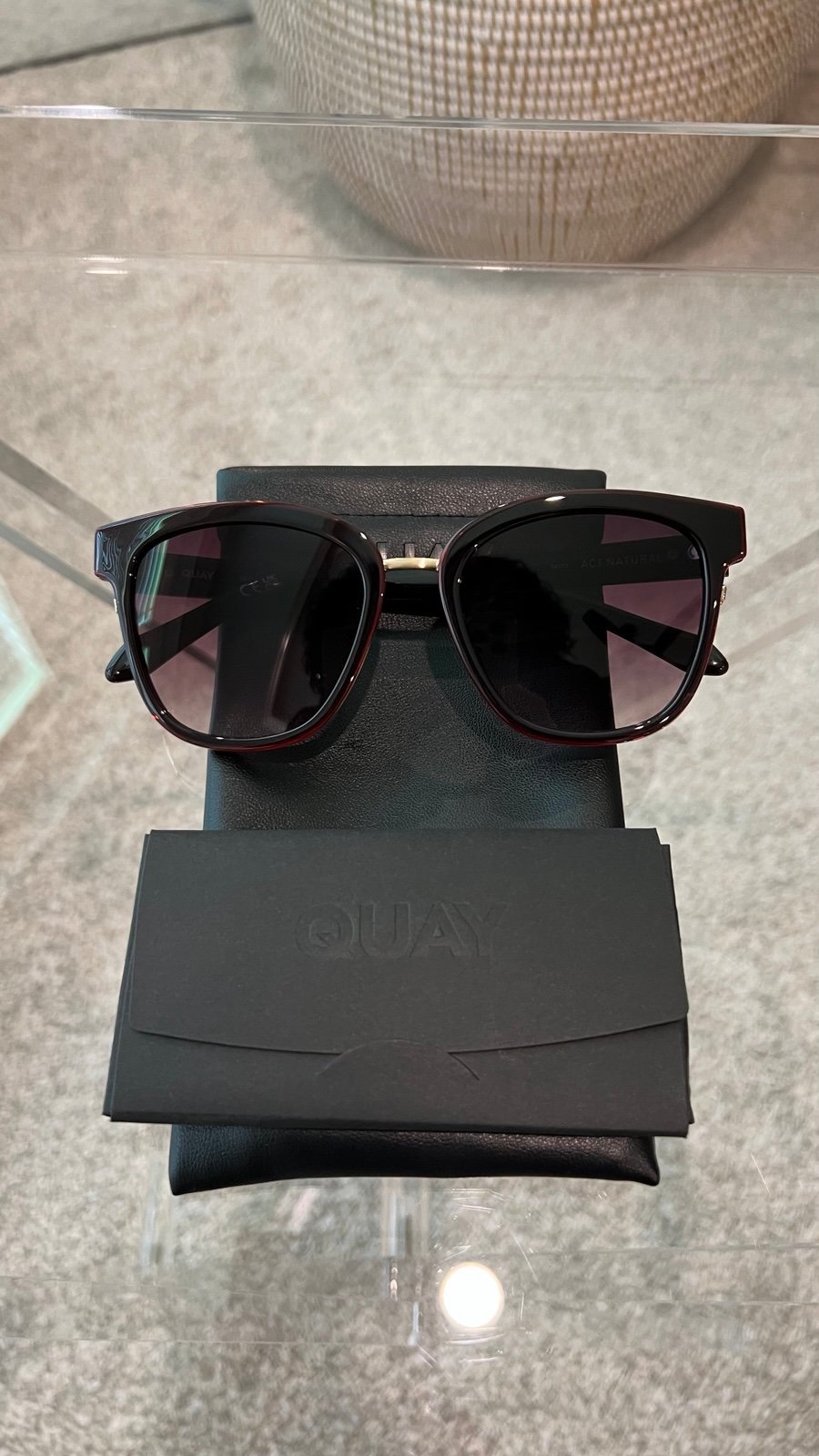 Quay Act Natural Sunglasses Color: Chocolate / Dark Chocolate