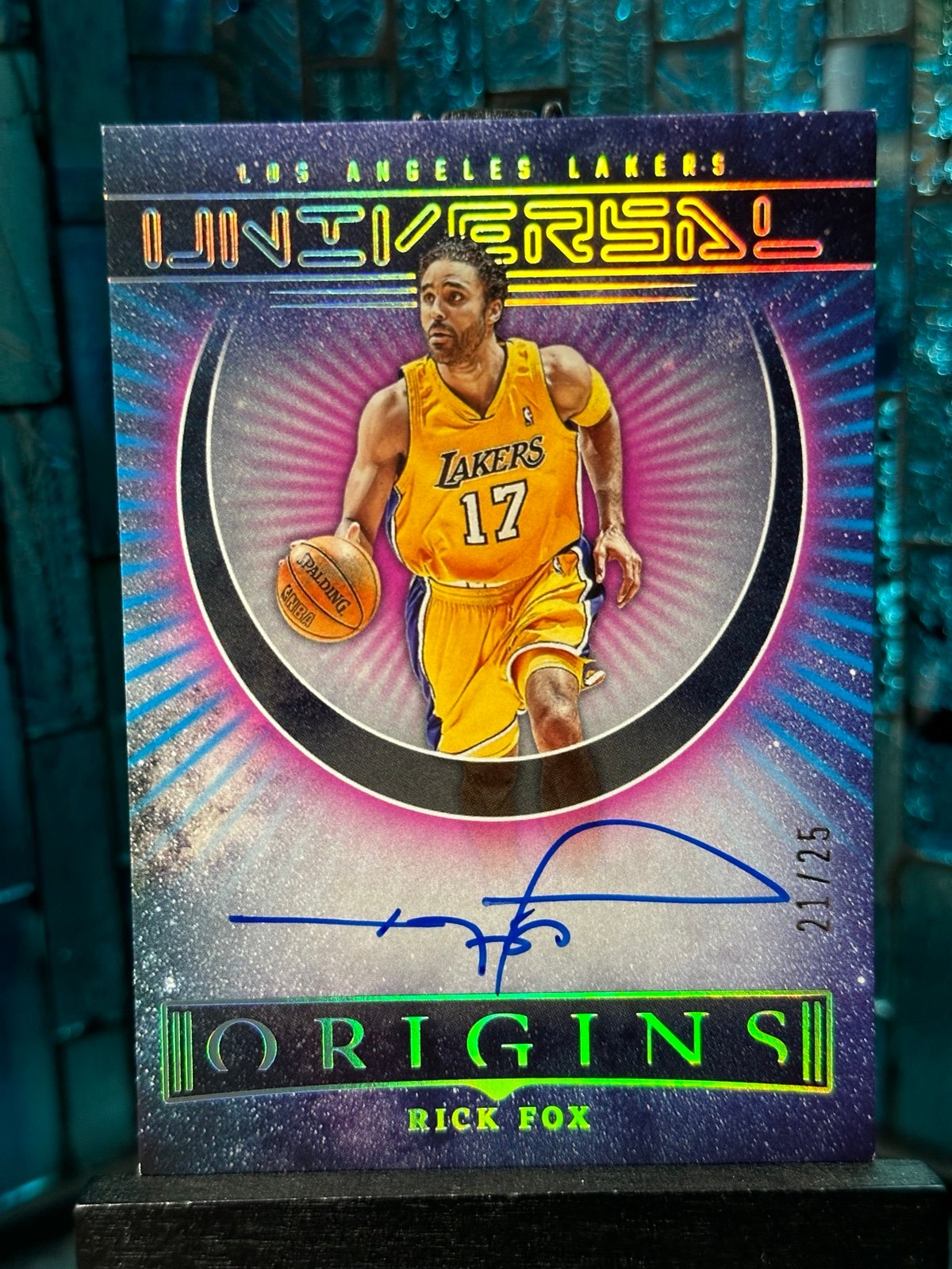 Rick Fox Auto Pink Universal Origins 22-23. 21 of 25 Made!!!