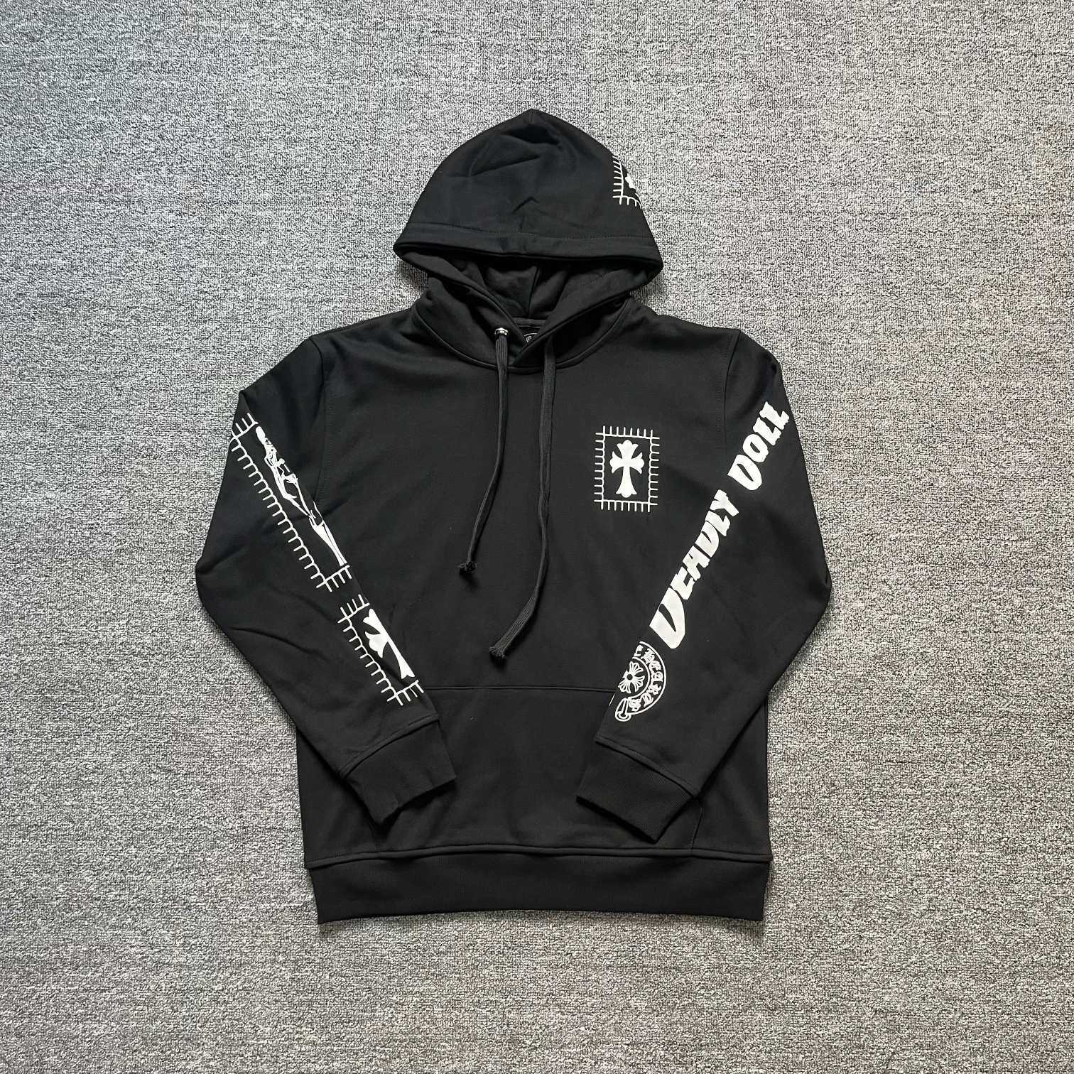 Black Hooded Sweatshirt