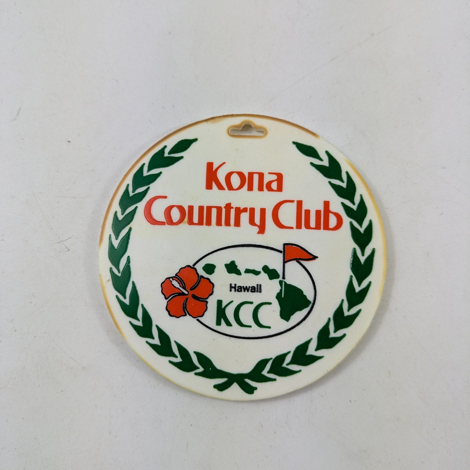 Kona Country Club Golf Bag Tag Hawaii Vintage Ocean & Alii Course Unique Gift