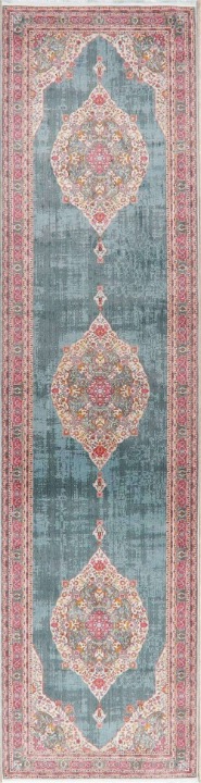 Rug Traditional Blue Hallway Carpet