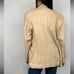 Vintage Beige Handmade Linen Blazer with Lace Detailing