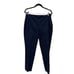 Lafayette 148 Dark Blue Cropped Pleated Business Professional Pants Size 12