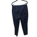 Lafayette 148 Dark Blue Cropped Pleated Business Professional Pants Size 12