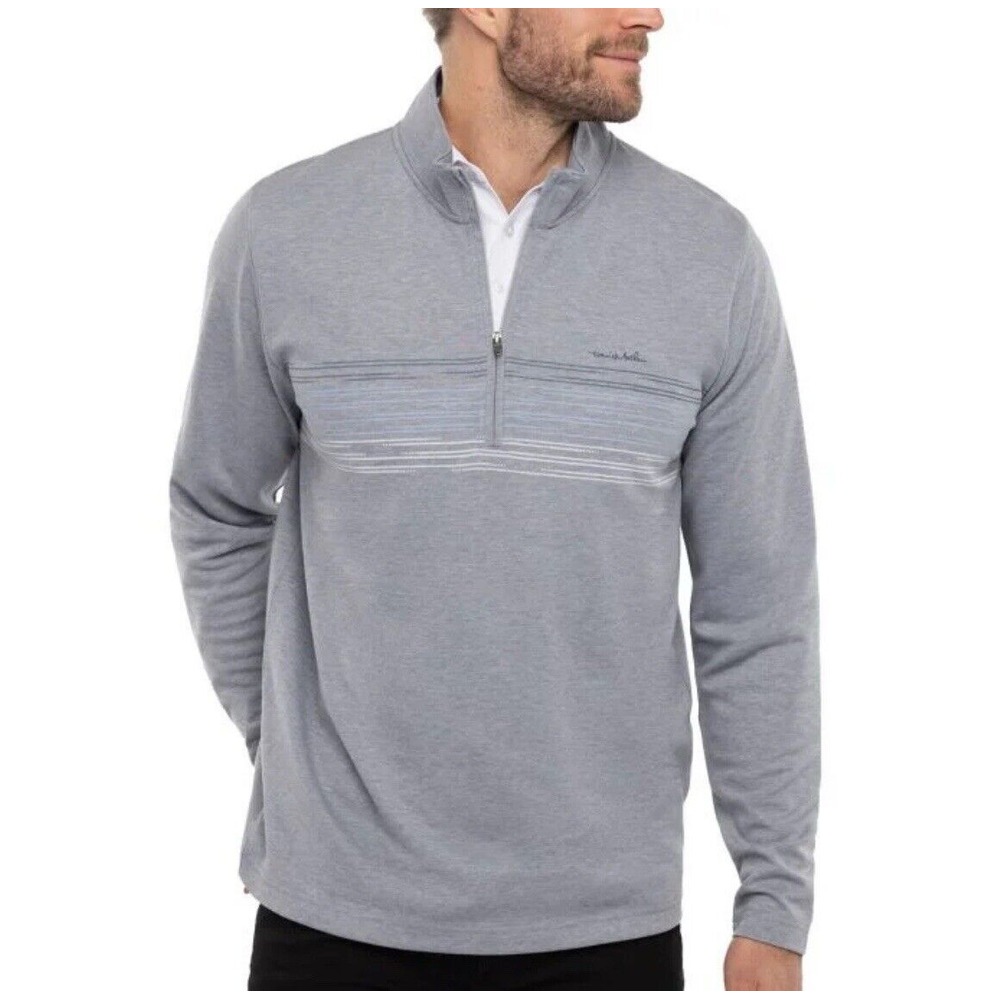 Travis Mathew Travel More XL Golf Pullover Quarter Zip Stretch Long Sleeve Logo