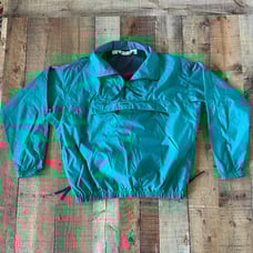 Columbia Vintage Mens Size L Marine Blue Lightweight quarter zip jacket