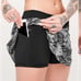 Lululemon Black Printed Pace Rival Mini Skort