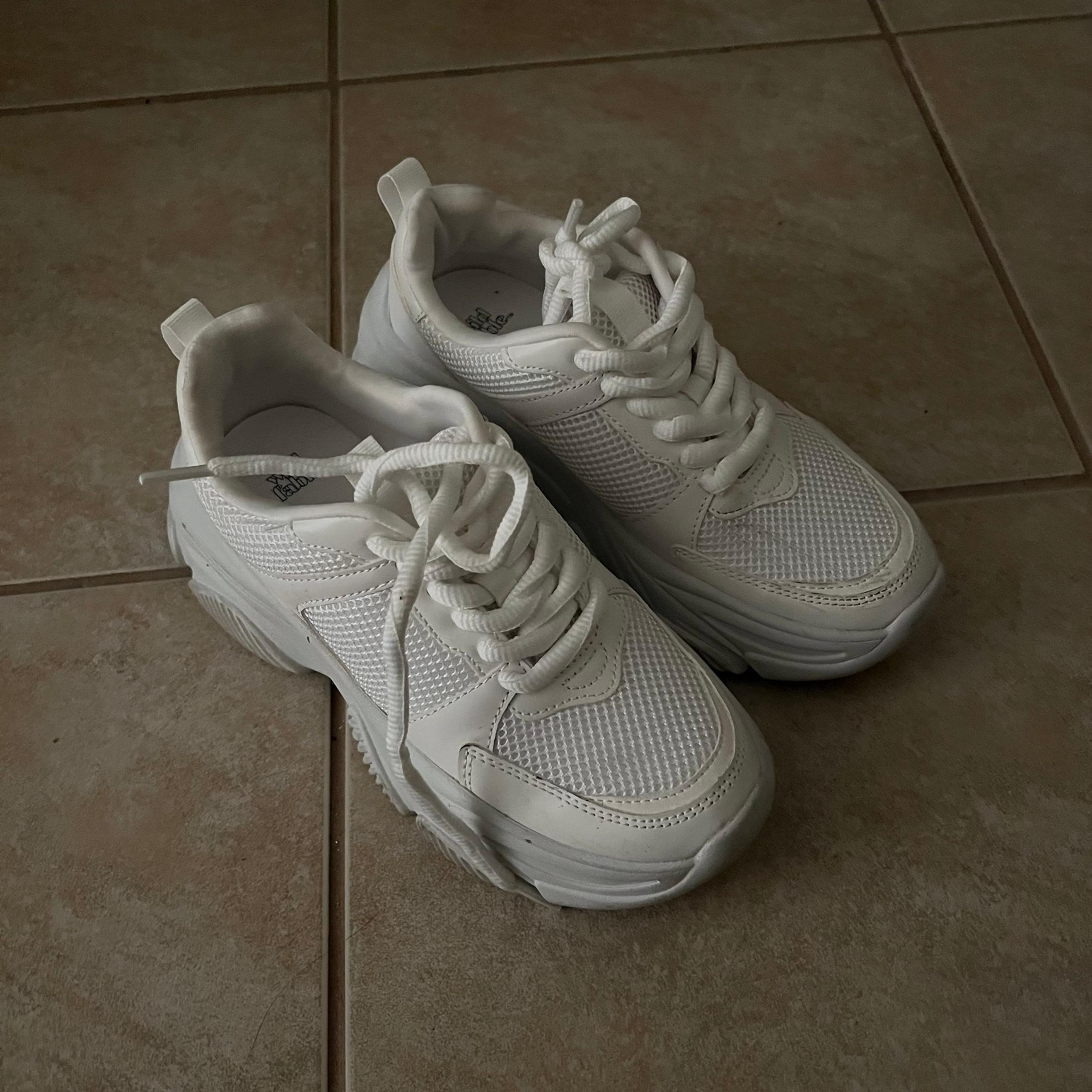 White Platform Sneakers