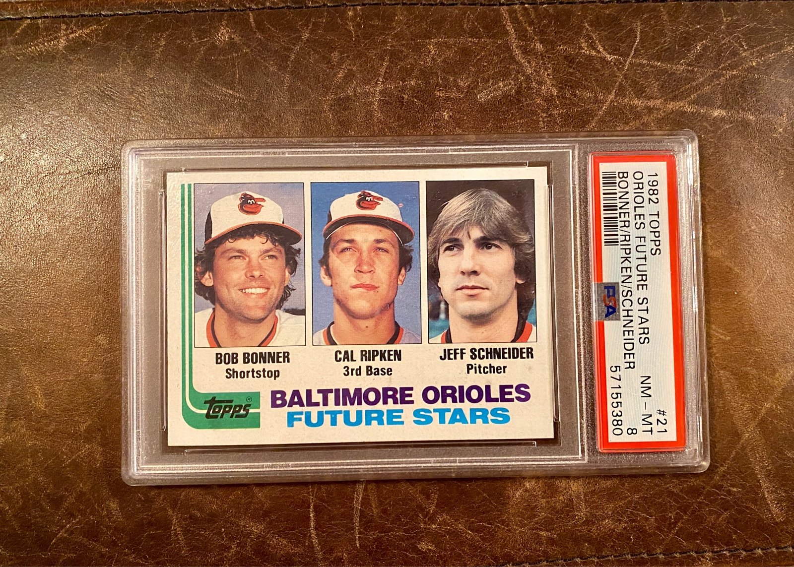 1982 Cal Ripken Jr Topps Baseball ROOKIE PSA 8