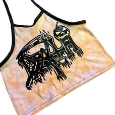 tie dye Death crop top size small