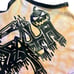 tie dye Death crop top size small
