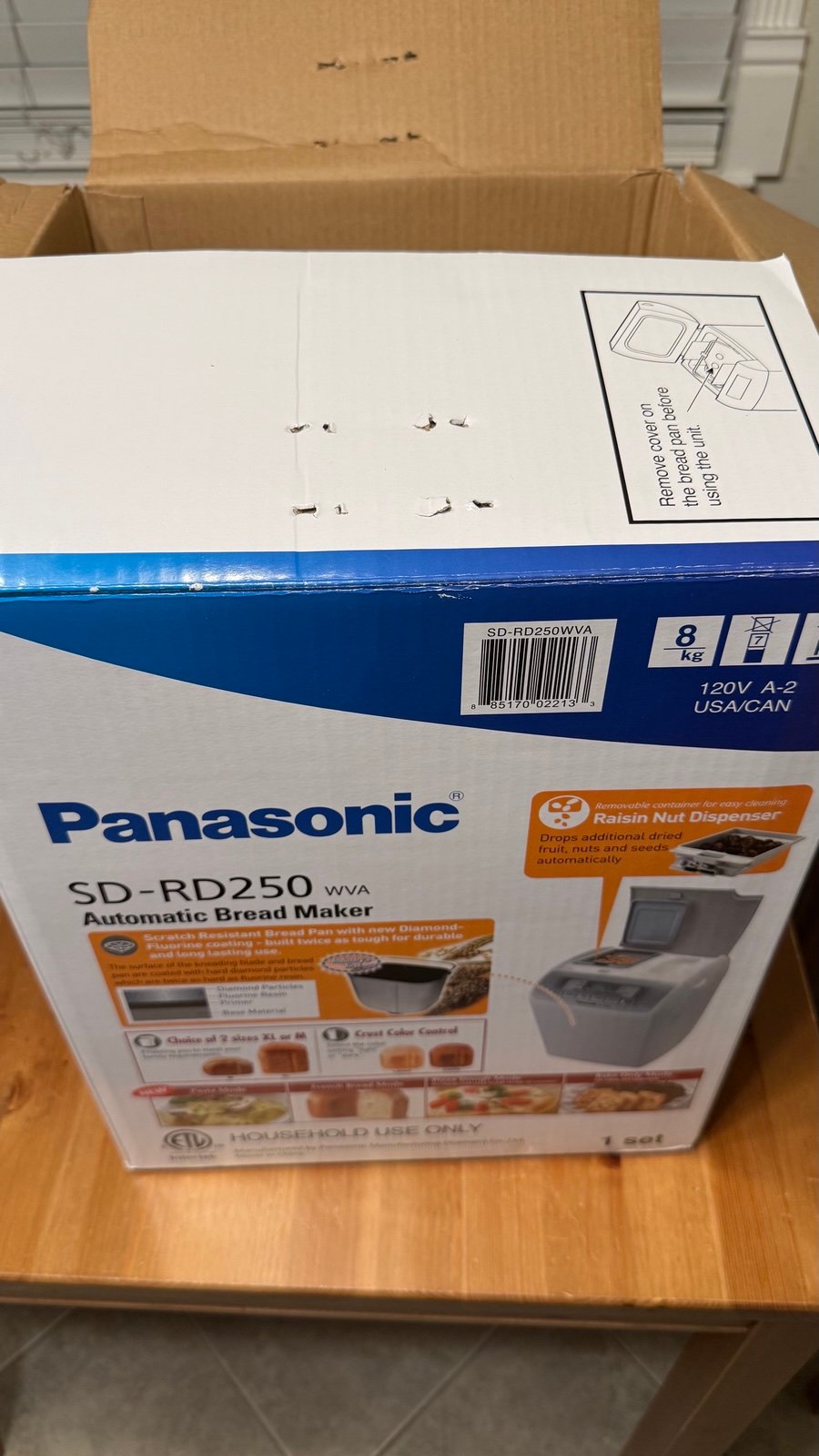 Panasonic Bread Maker SD-RD250 – Open Box