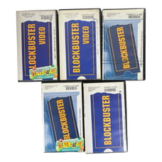 Blockbuster VHS Clamshell Case With VHS Tapes Lot Of 5 Disney Winnie The Pooh