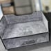 Staples desktop letter tray- set of 4- black leather