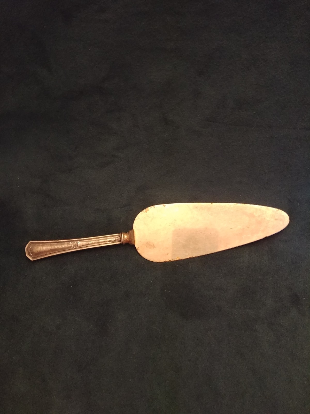 Sterling Silver and steel cake pie spatula