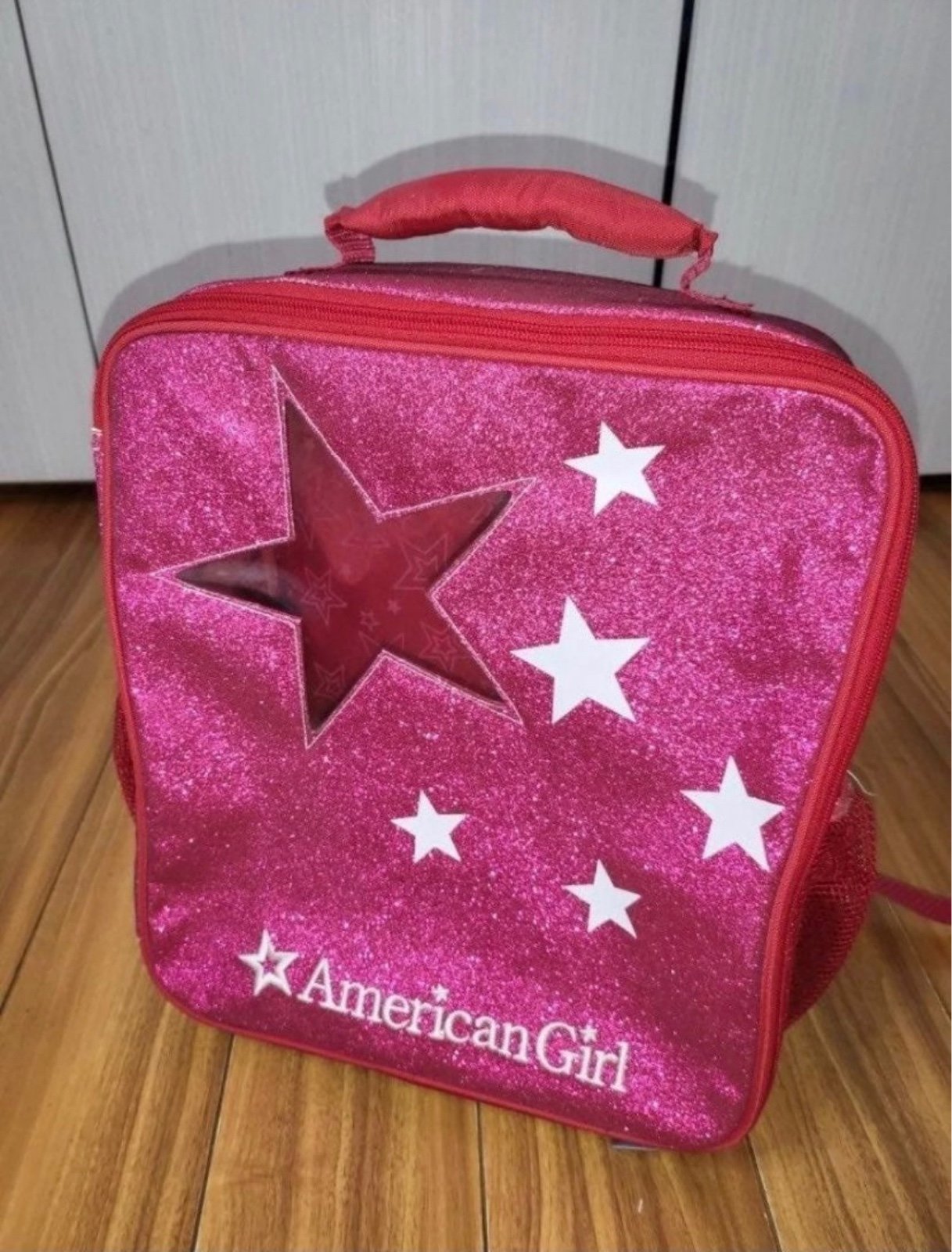 American girl sparkle backpack doll carrier