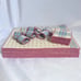 Vintage table setting for 8 needlepoint set placemats coasters napkin rings