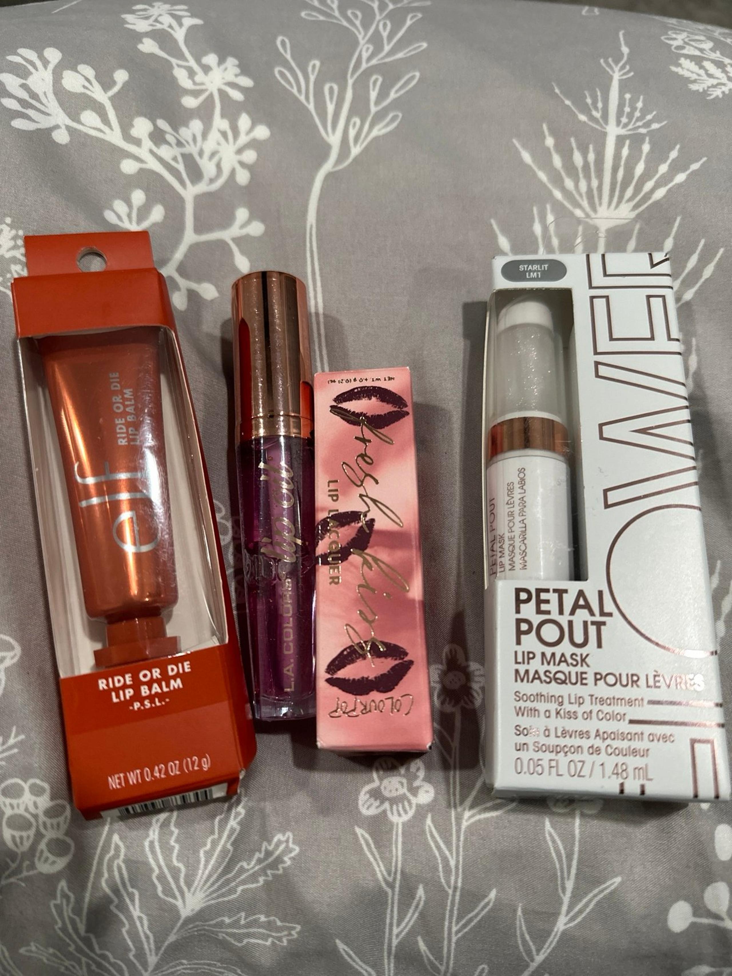 Lip Bundle: Elf, colourpop , Flower beauty, LA Colors,  4 piece bundle