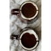 Vintage 1960s McCoy USA 365 Brown Glaze Drip Pitcher & 2 Cups/mugs Excellent