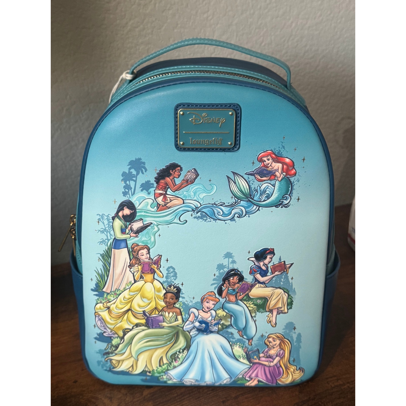 NWT Loungefly Disney Princesses Reading Mini Backpack BoxLunch Exclusive