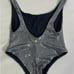 Nookie Beach Silver Sequin One Piece Swimsuit
