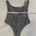 Nookie Beach Silver Sequin One Piece Swimsuit