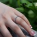 Women's Gold-Plated-925 Eternity Simulated Diamond Engagement Band Ring Sz 6