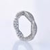 Women's Gold-Plated-925 Eternity Simulated Diamond Engagement Band Ring Sz 6