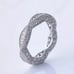 Women's Gold-Plated-925 Eternity Simulated Diamond Engagement Band Ring Sz 6