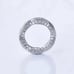 Women's Gold-Plated-925 Eternity Simulated Diamond Engagement Band Ring Sz 6