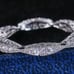 Women's Gold-Plated-925 Eternity Simulated Diamond Engagement Band Ring Sz 6