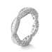 Women's Gold-Plated-925 Eternity Simulated Diamond Engagement Band Ring Sz 6
