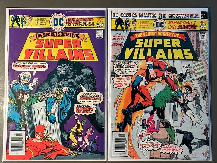 Secret Society of Super-Villains 1-15 complete set DC 1976-1978