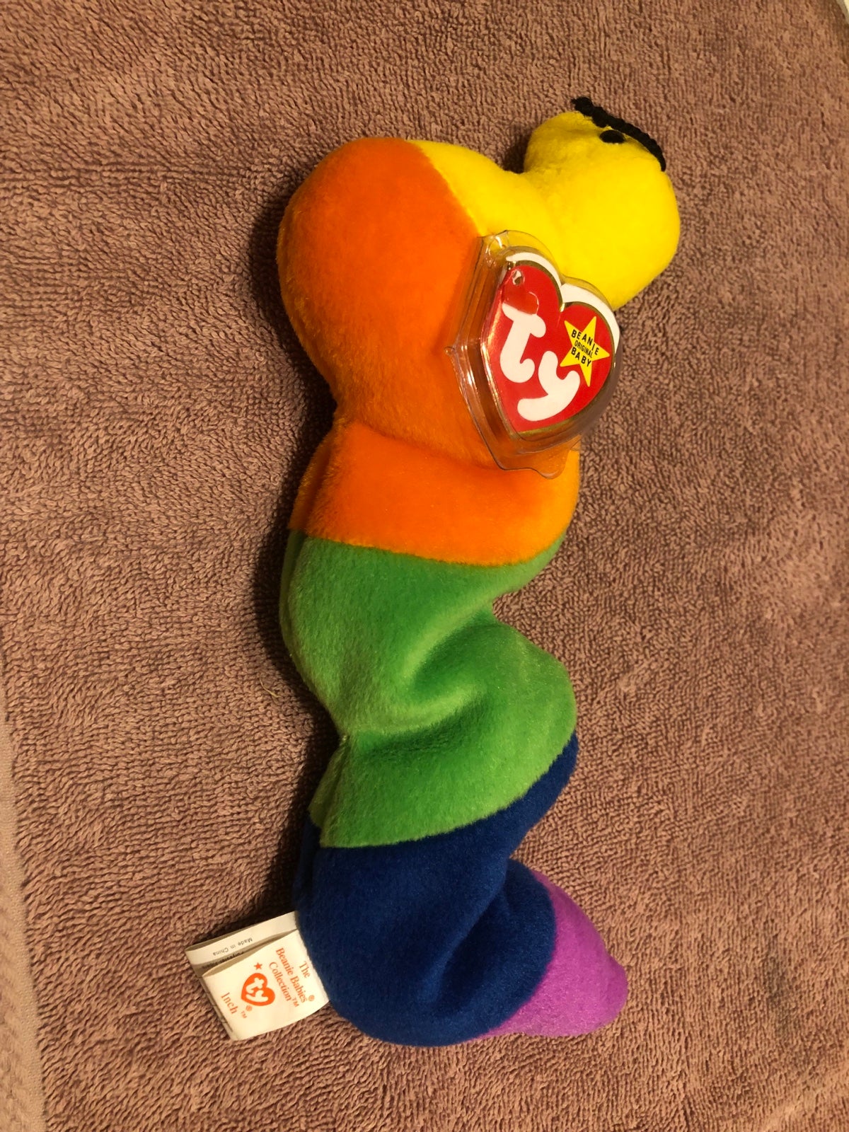 Ty Beanie Baby “Inch The Worm” (yarn antennas)