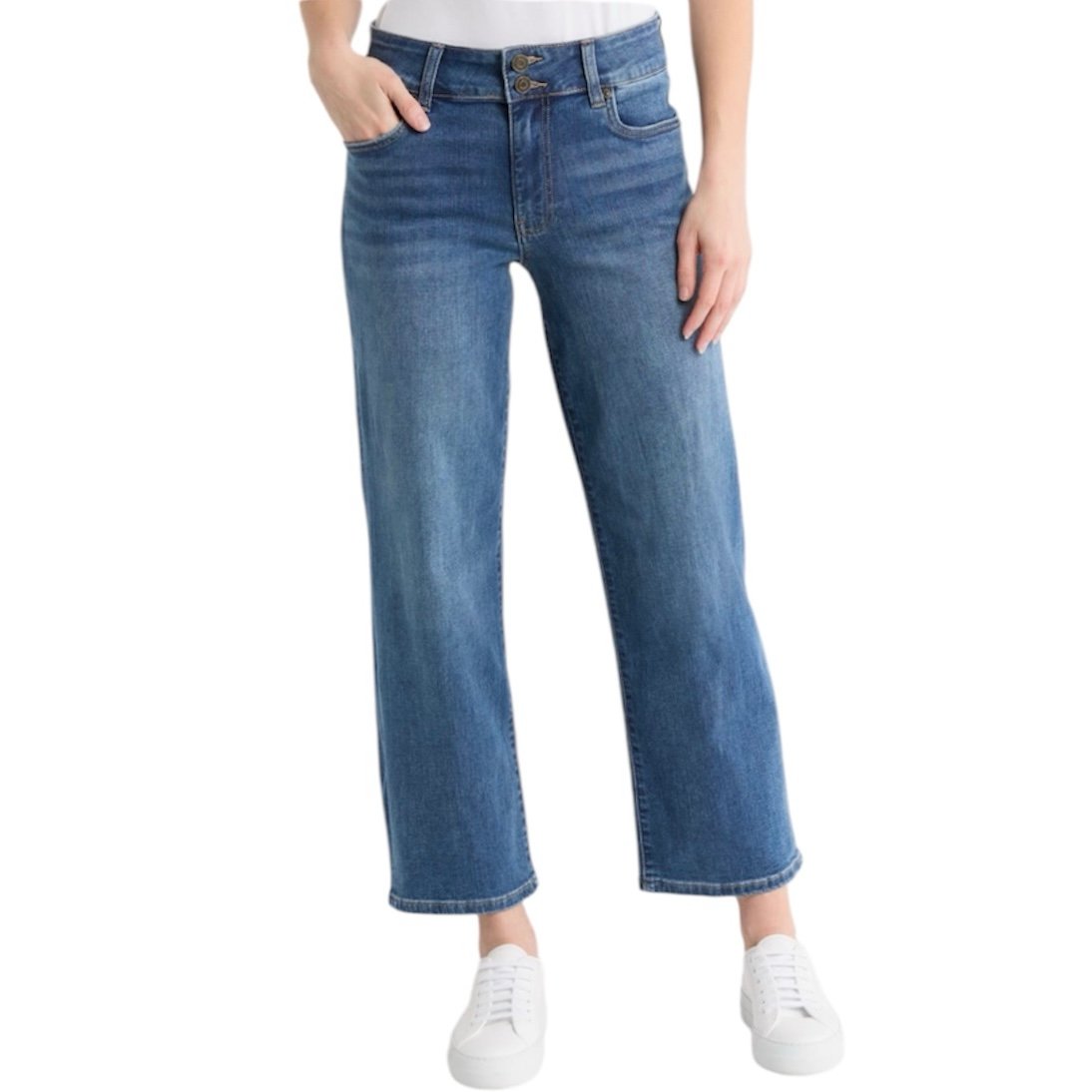 Kut from the Kloth Lucy High Rise Wide Legged Jeans size 10