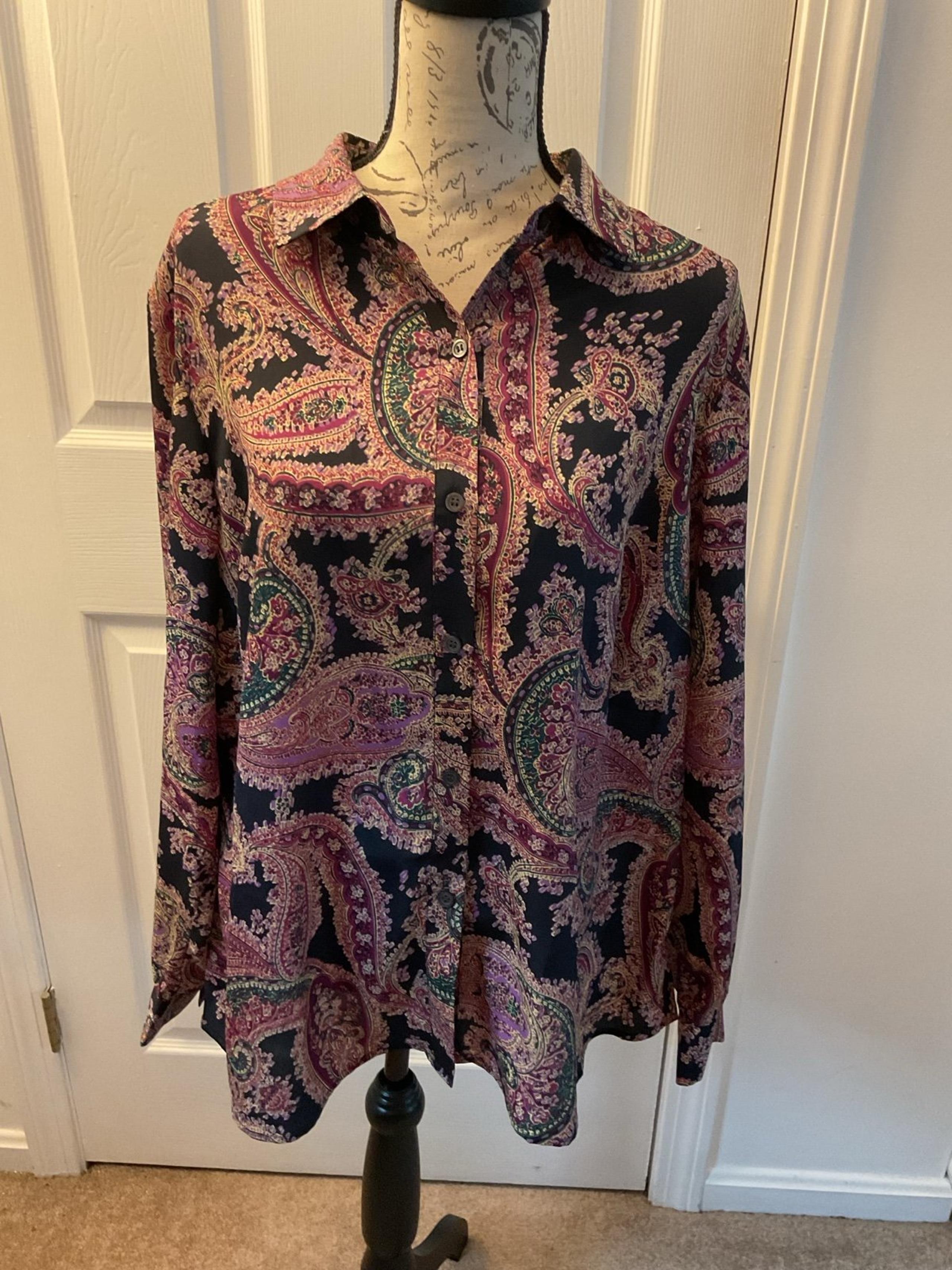 jones new york long sleeve blouses