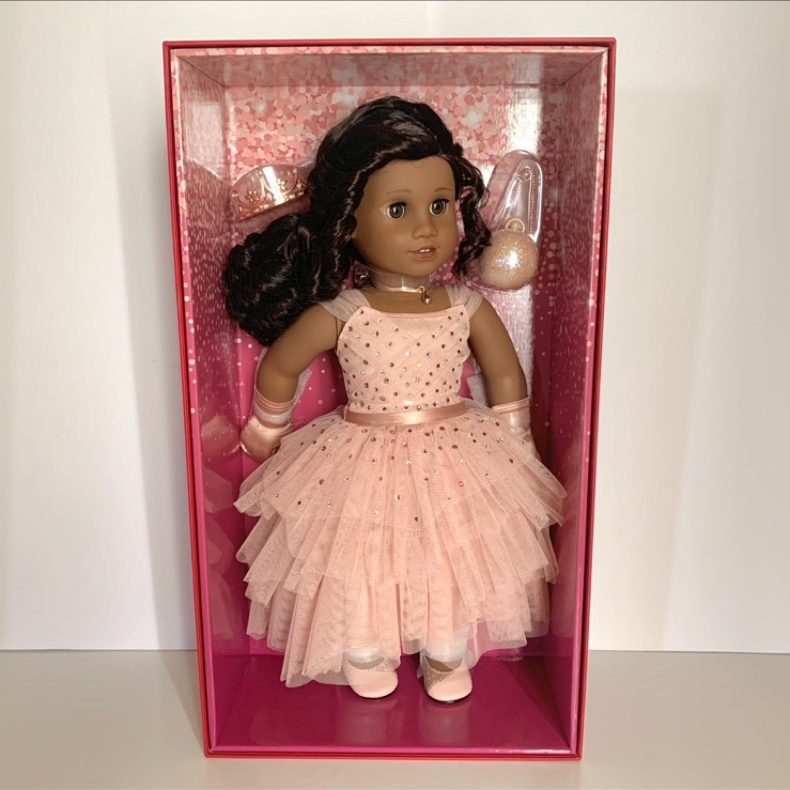American Girl Sonali Mold Dark Hair Winter Princess Doll