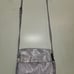 Aimee Kestenberg iridescent metallic light purple silver Bali crossbody bag