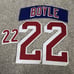 Brian Boyle New York Rangers Blue Jersey Number + Nameplate Set Authentic Pro