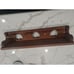 Vintage Solid Wood 3 Heart Cut Outs Wall Decor Shelf Hand Made 4 Pegs 24 Long