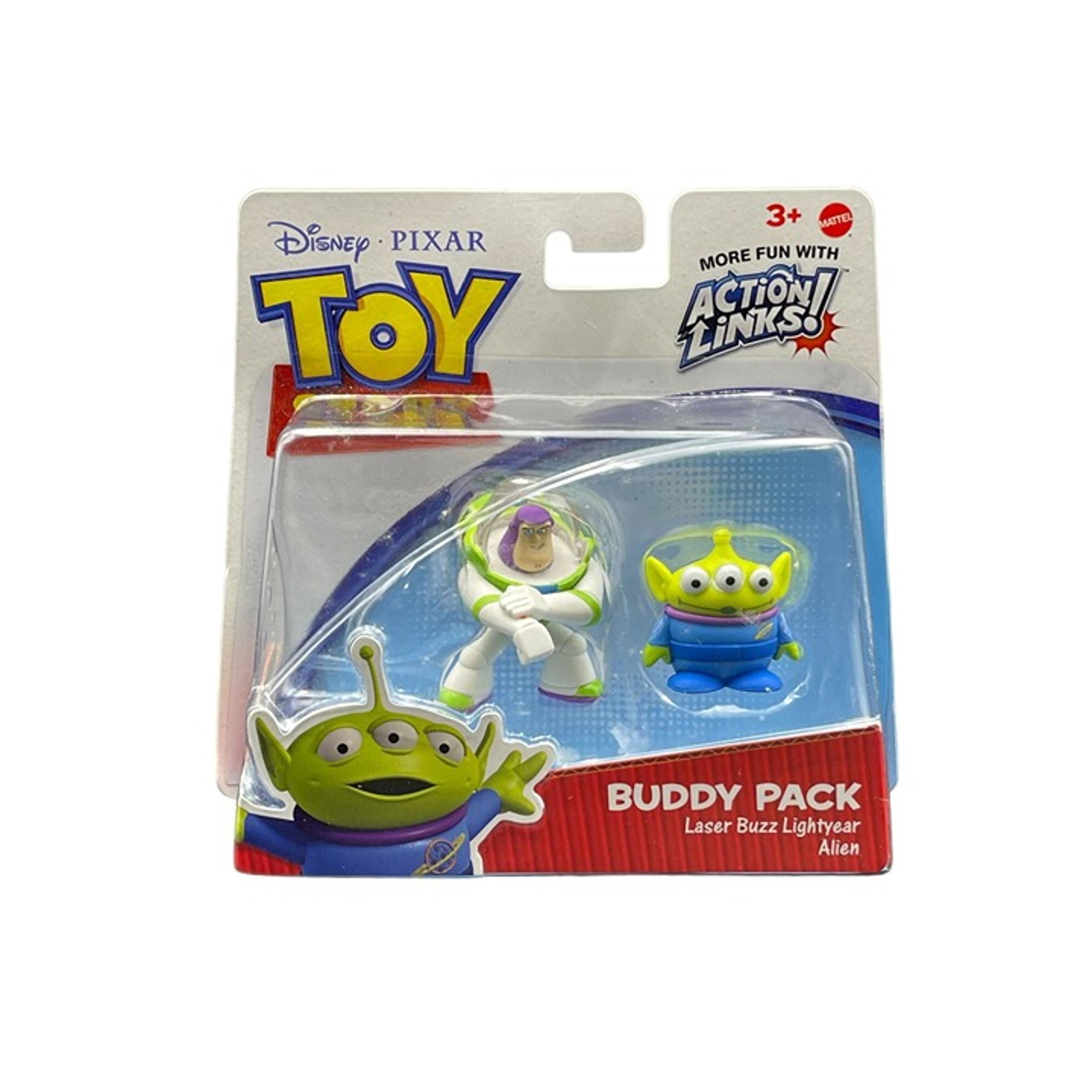 2010 Mattel Disney Pixar Toy Story Buddy Pack Laser Buzz Lightyear & Alien - NIB