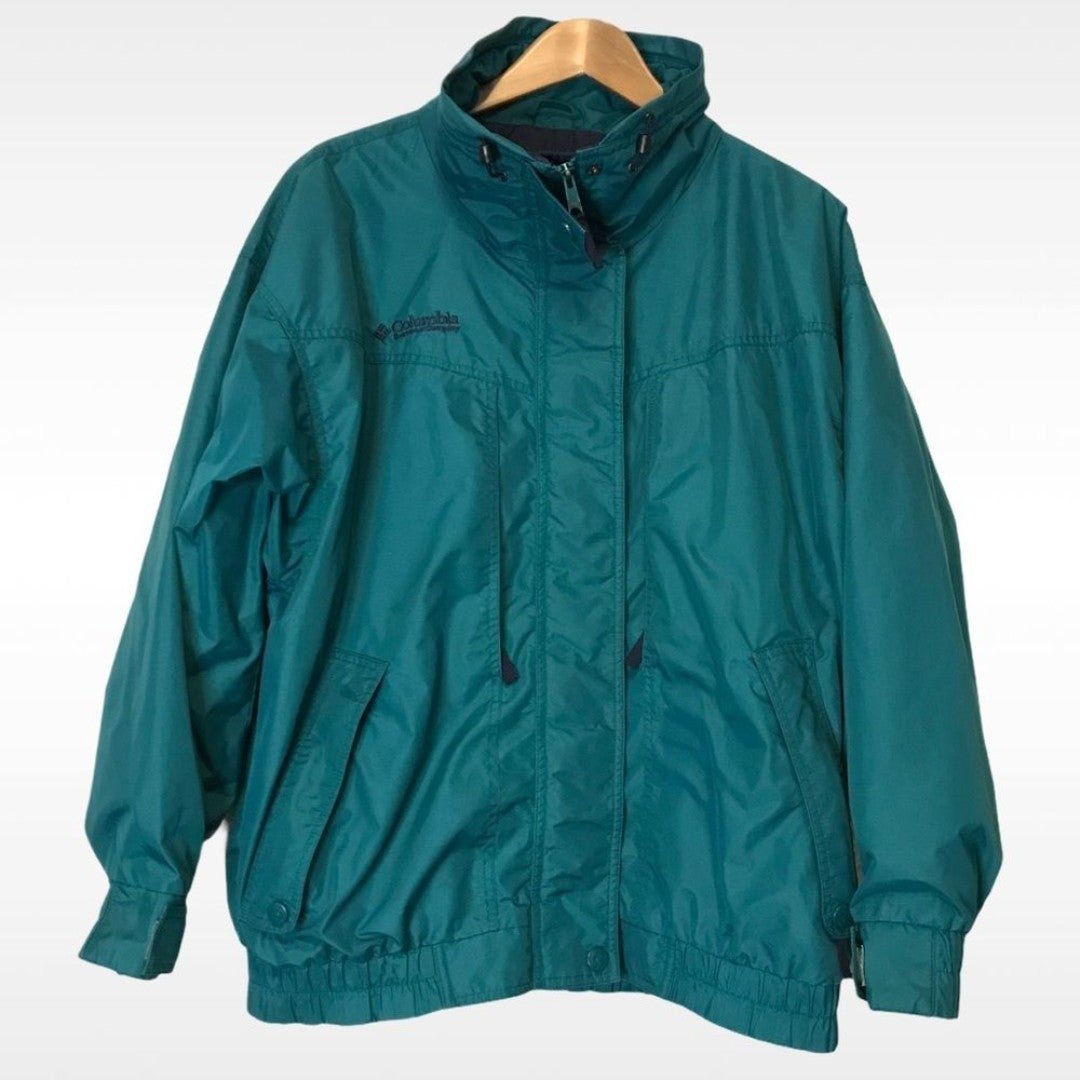 Vintage 90s Columbia Sportswear Windbreaker Teal