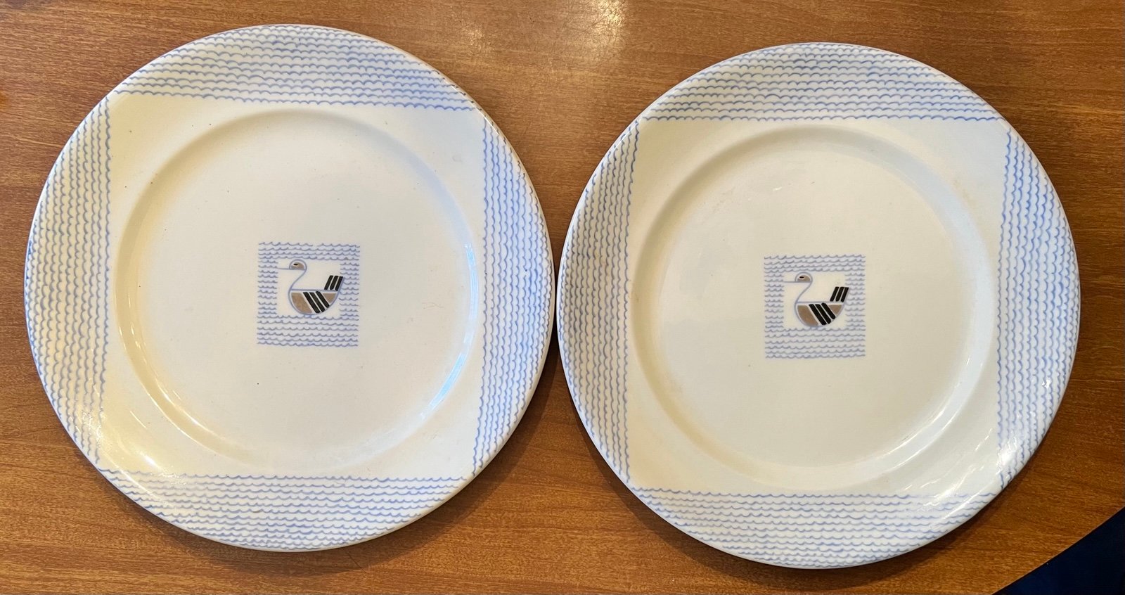 2 Theodore Haviland Limoges Suzanne Lalique Plates