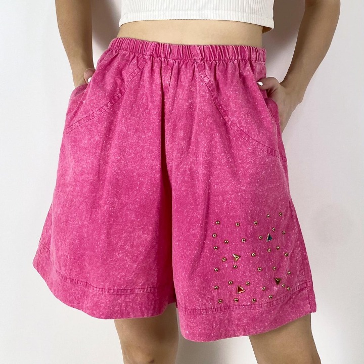 Vintage highrise jeweled shorts