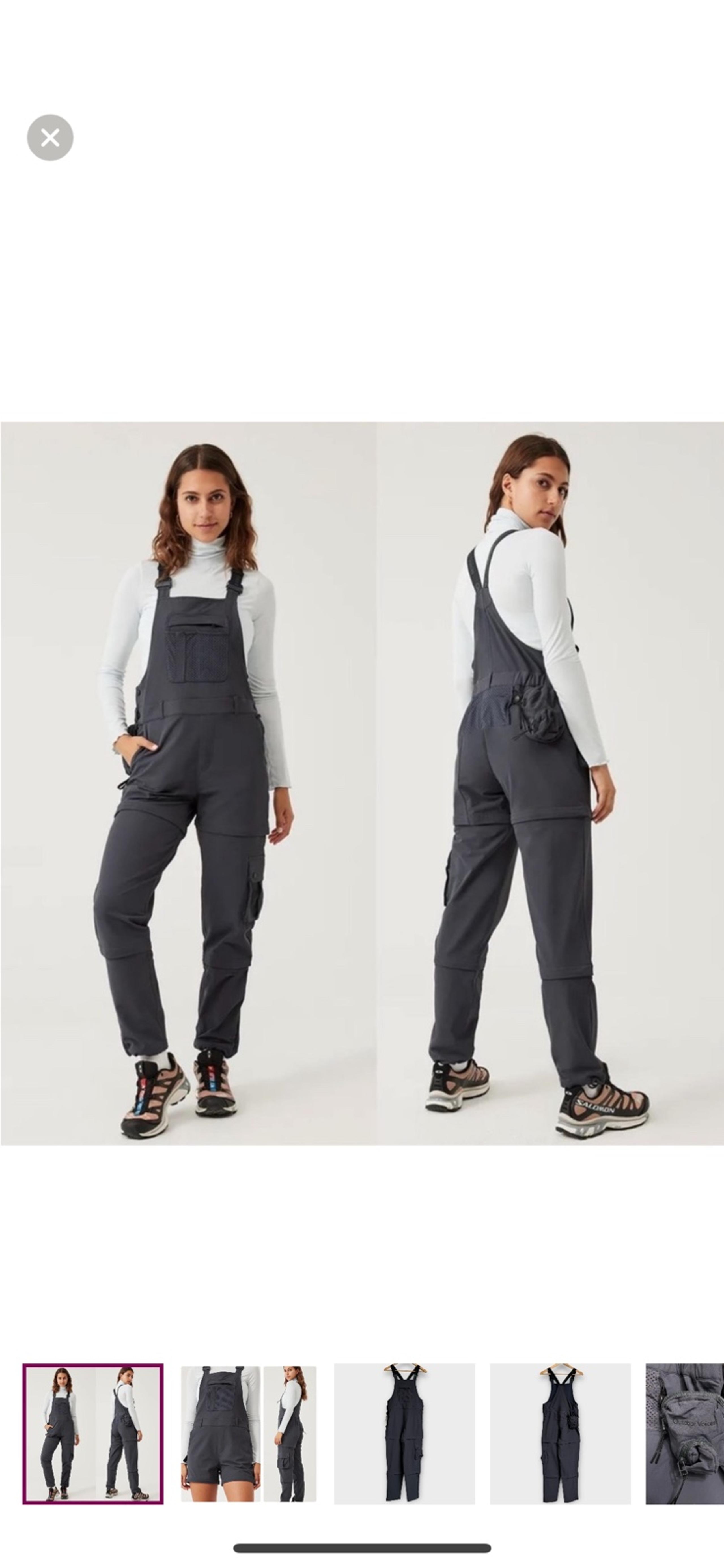 NWOT Outdoor Voices RecTrek Zip-off overalls