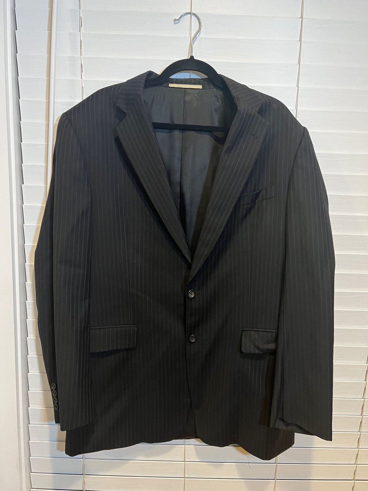 Burberry 100% Wool Striped Blazer - Size 42L
