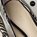 Ann Taylor NWOT Adria Brown & Cream Half Calf Stone Zebra Print Pump Size 5M